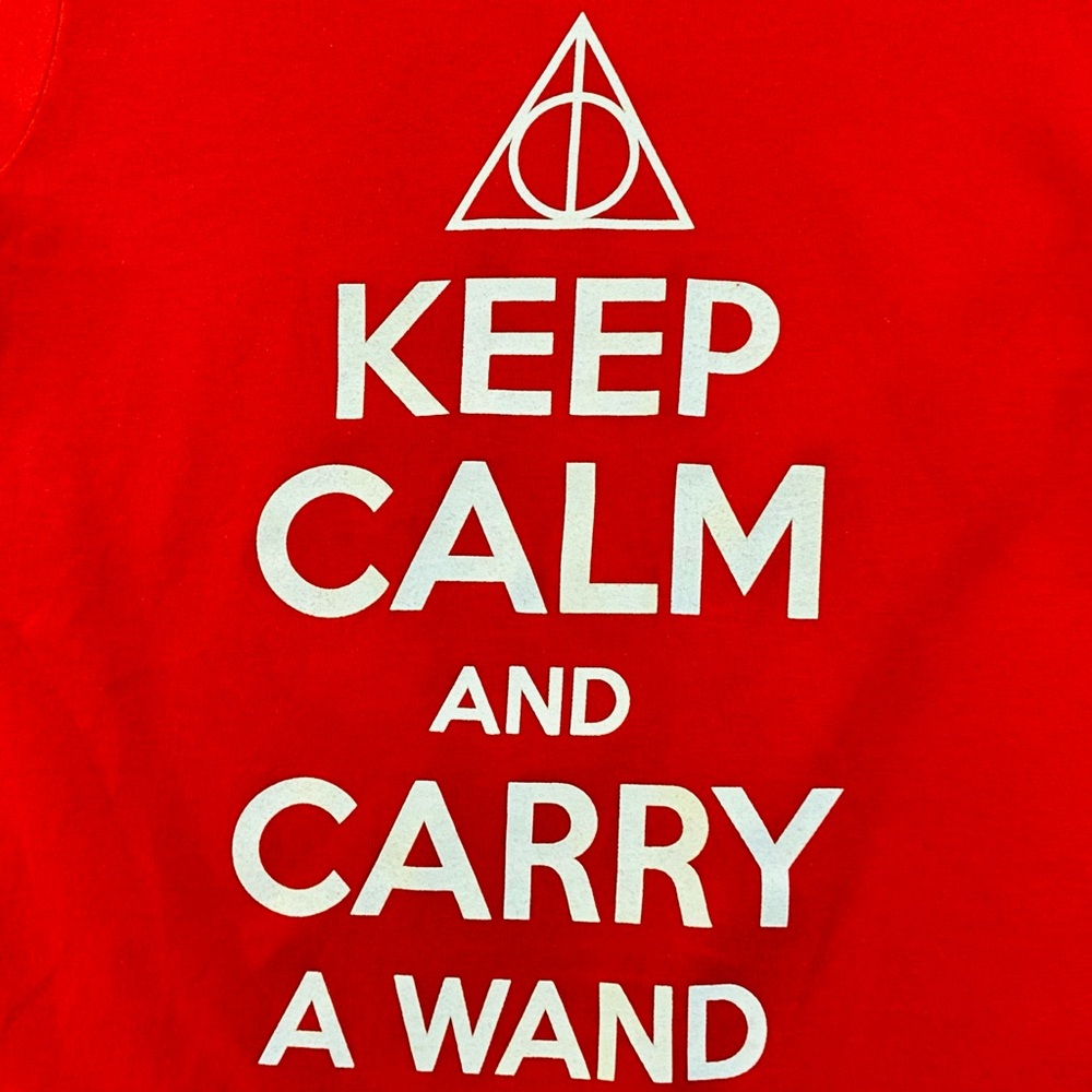 Keep Calm Fitted Harry Potter Cotton T Shirt